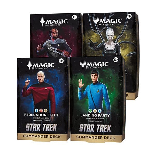 MTG: Star Trek Commander Deck Display (4 Decks)